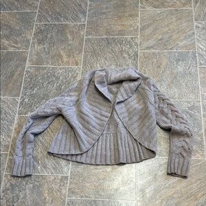 Vince Ribbed Gray Women's Shrug